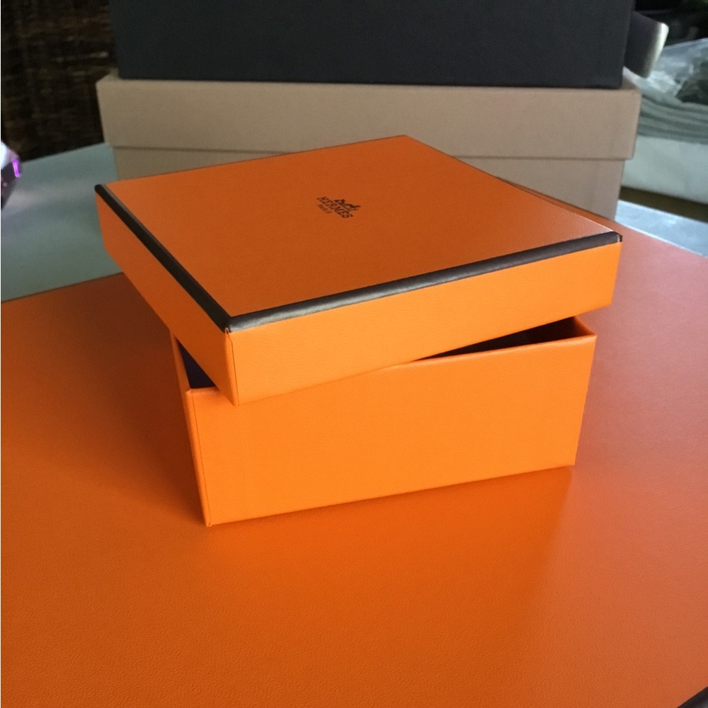 HERMES EMPTY SMALL BOX TOP LID LOGO PRINTED - Picture 5 of 11